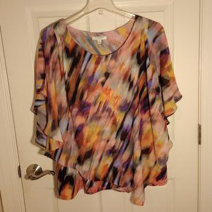 Studio Works Flowy Abstract Print Top, 3X
